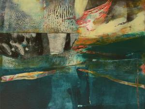 Oil Based Mixed Media on Paper with Handmade Collage,
8.35” x 7.5”