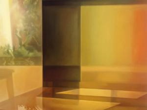 Yellow LA Apartment Lobby