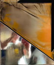 Jimi Gleason, Bali, Silver Deposit and Acrylic on Canvas, 18