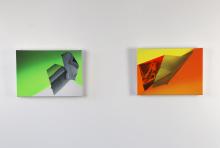 Kate Petley, Blinker and Little Game, Archival Print and Acrylic on Canvas, 10