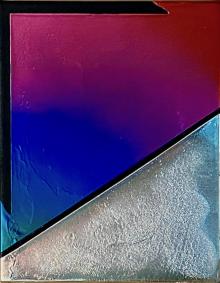 Jimi Gleason, Glow, Silver Deposit and Acrylic on Canvas, 14