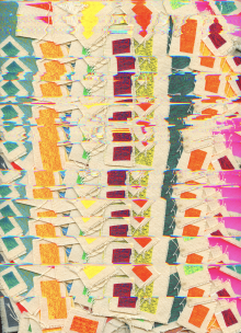 Liz Trosper, Radiant Love #35, Vinyl Ink on Canvas, 38.25” x 49.5”