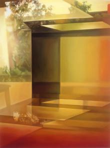 Yellow LA Apartment Lobby