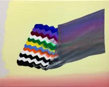 Eric Sall, Minimum Deviation, 2020, oil and acrylic on canvas, 16